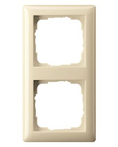 Gira Abdeckrahmen 2fach 021201 Standard 55 Creme Glanz