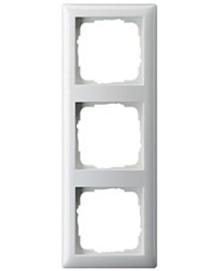 Gira Abdeckrahmen 3fach 021303 Standard 55 weiß glänzend