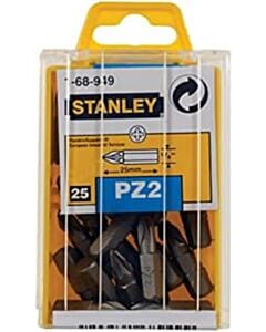 25 PZ2 Bits 1/4 Zoll 25 mm Stanley 1-68-949