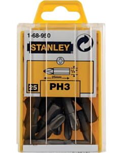 25 PH3 Bits 1/4 Zoll 25 mm Stanley 1-68-950