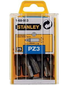 25 PZ3 Bits 1/4 Zoll 25 mm Stanley 1-68-953