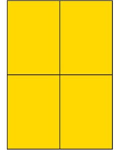 Gelbe A4-Etiketten 105 x 148 mm 100 Blatt Sorex