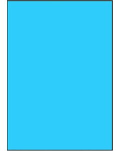 Blaue A4-Etiketten 210 x 297 mm 100 Blatt Sorex