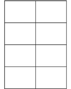 A4 Etiketten 105 x 74 mm weiß 25 Blatt Sorex