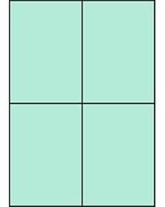 Hellblaue A4-Etiketten 105 x 148 mm 100 Blatt Eigenmarke