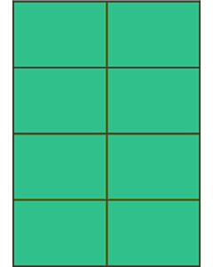 Grüne A4-Etiketten 105 x 74 mm 100 Blatt Sorex