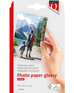 Quantore Fotopapier 10x15cm hochglanz 250 Gramm 50 Blatt