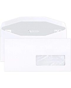 500 Briefumschläge 114x229mm Fenster rechts 35x100mm maschinengeeignet Clairalfa