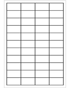 A4 Etiketten 48,3 x 25,4 mm weiß 100 Blatt Eigenmarke