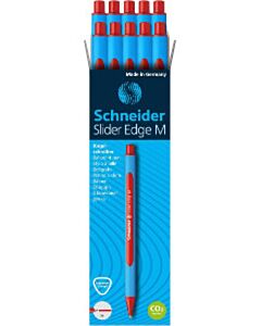 10x Schneider Slider Edge M Kugelschreiber rot