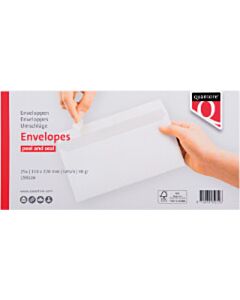 25 Weiße selbstklebende Umschläge EA5/6 110 x 220 mm