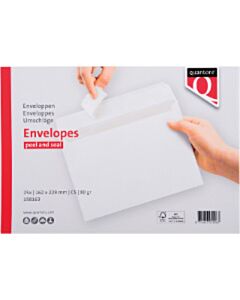 25 Weiße selbstklebende Umschläge C5 162 x 229 mm