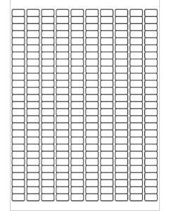 A4 Etiketten 17,8 x 10 mm weiß 100 Blatt Sorex