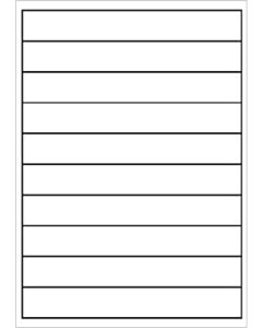 A4 Etiketten 200 x 28 mm weiß 100 Blatt Sorex