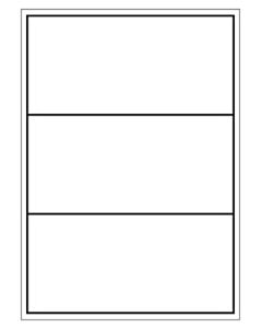 A4 Etiketten 200 x 95 mm weiß 100 Blatt Eigenmarke