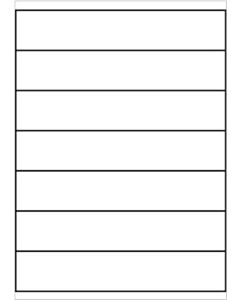 A4 Etiketten 210 x 40 mm weiß 100 Blatt Sorex