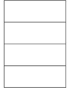 A4 Etiketten 210 x 74 mm weiß 100 Blatt Sorex