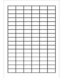 A4 Etiketten 30 x 15 mm weiß 100 Blatt Sorex