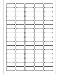 A4 Etiketten 35,6 x 16,9 mm weiß 100 Blatt Sorex
