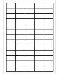 A4 Etiketten 38,1 x 21,2 mm weiß 100 Blatt Eigenmarke