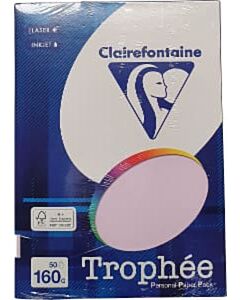 Lila A4-Papier 160 Gramm 50 Blatt Clairefontaine Trophée