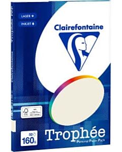 Graues A4-Papier 160 Gramm 50 Blatt Clairefontaine Trophée