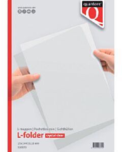 25 Sichthüllen A4 L-Modell 0,18mm PP glatt Quantore