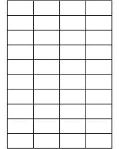 A4 Etiketten 52,5 x 29,7 mm weiß 100 Blatt Sorex