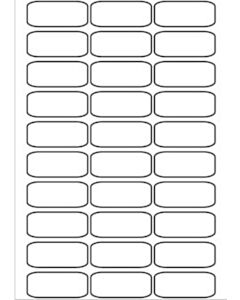 A4 Etiketten 60 x 25 mm weiß 100 Blatt Sorex