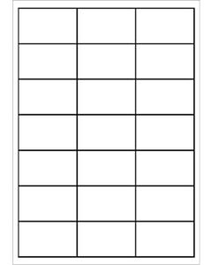 A4 Etiketten 66 x 40 mm weiß 100 Blatt Sorex