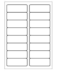 A4 Etiketten 88,9 x 33,8 mm weiß 100 Blatt Eigenmarke