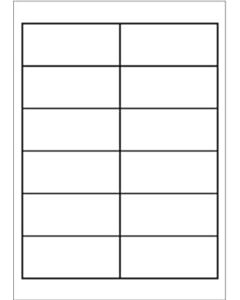 A4 Etiketten 97 x 42,3 mm weiß 100 Blatt Eigenmarke
