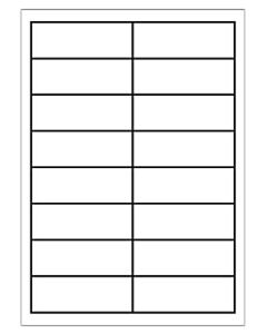 A4 Etiketten 97 x 33,9 mm weiß 100 Blatt Eigenmarke