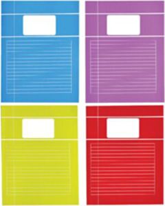 10 A5 Schulhefte liniert 80 Seiten sortiert