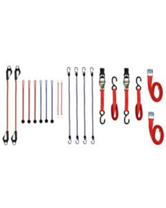 Spanngurte, Gummiband und Gepäckspinnset 20-teilig Perel ARATS2