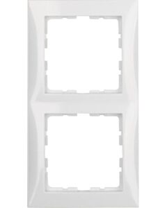 Berker S.1 2-fach Abdeckrahmen weiß glänzend 10128989