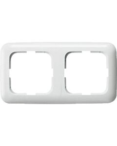 Busch-Jaeger 2-fach Abdeckrahmen weiß glänzend 2512-214