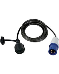 CEE-Stecker auf Schuko-Kupplung Adapterkabel 3m
