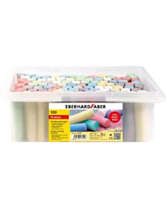 100 Straßenmalkreiden im Eimer Eberhard Faber