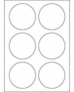 A4 Etiketten 90 mm rund weiß 100 Blatt Sorex