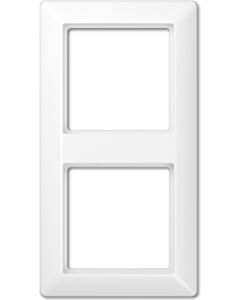 Jung Abdeckrahmen 2-fach alpinweiß glänzend AS582WW