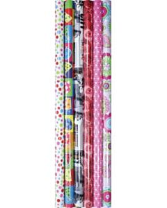 Geschenkpapier Kangaro Budget sortiert 60 Rollen K-95904