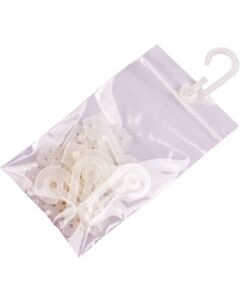 100 Aufhängehaken für Druckverschlussbeutel