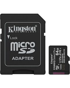 Kingston Canvas Select Plus Micro SDXC 64 GB Speicherkarte + Adapter (GEÖFFNETE VERPACKUNG)