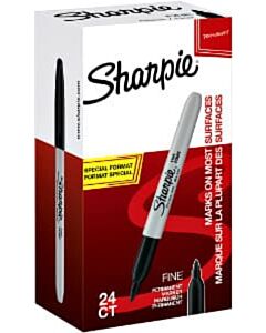 24 Sharpie Permanentmarker 1 mm rund schwarz