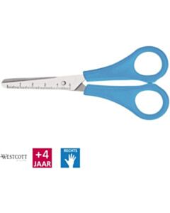 Hellblaue Kinderschere Westcott 13 cm runde Spitze