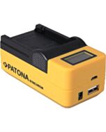 Sony NP-FH50 / NP-FV100 LCD-Ladegerät mit USB-Anschluss (Patona)