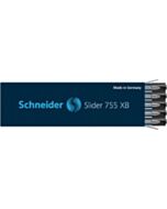10 Schneider Slider 755 XB Kugelschreiberminen schwarz