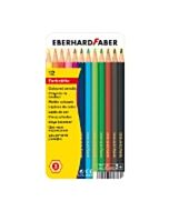 12 Buntstifte von Eberhard Faber im Blechetui