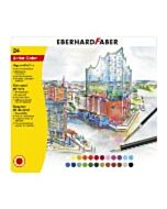 24 Aquarellstifte Eberhard Faber im Blechetui